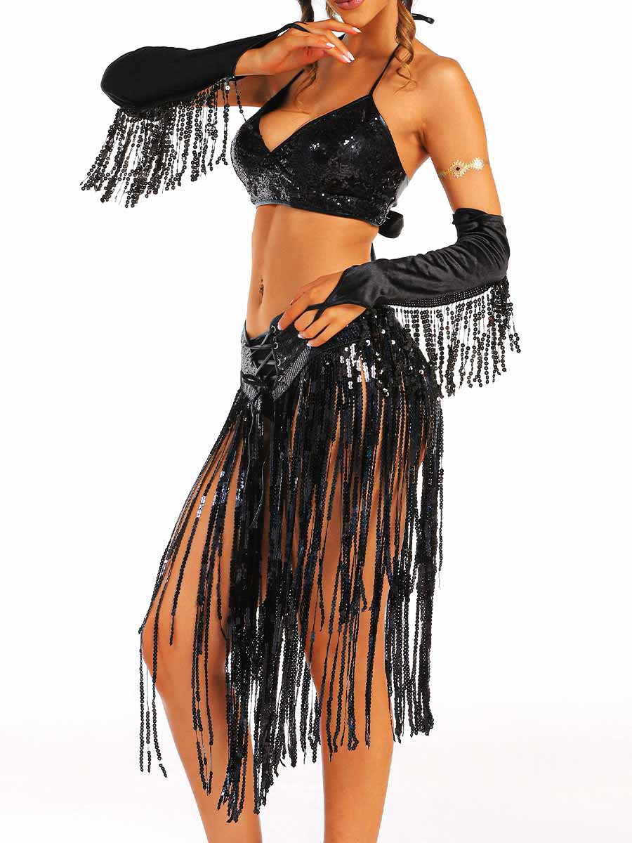 Gleaming Black Sleeve-Accent Set