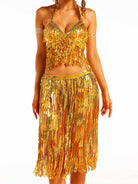 Gold Sequin Tassel Party Set