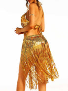 Gilded Sequin Performance Attire