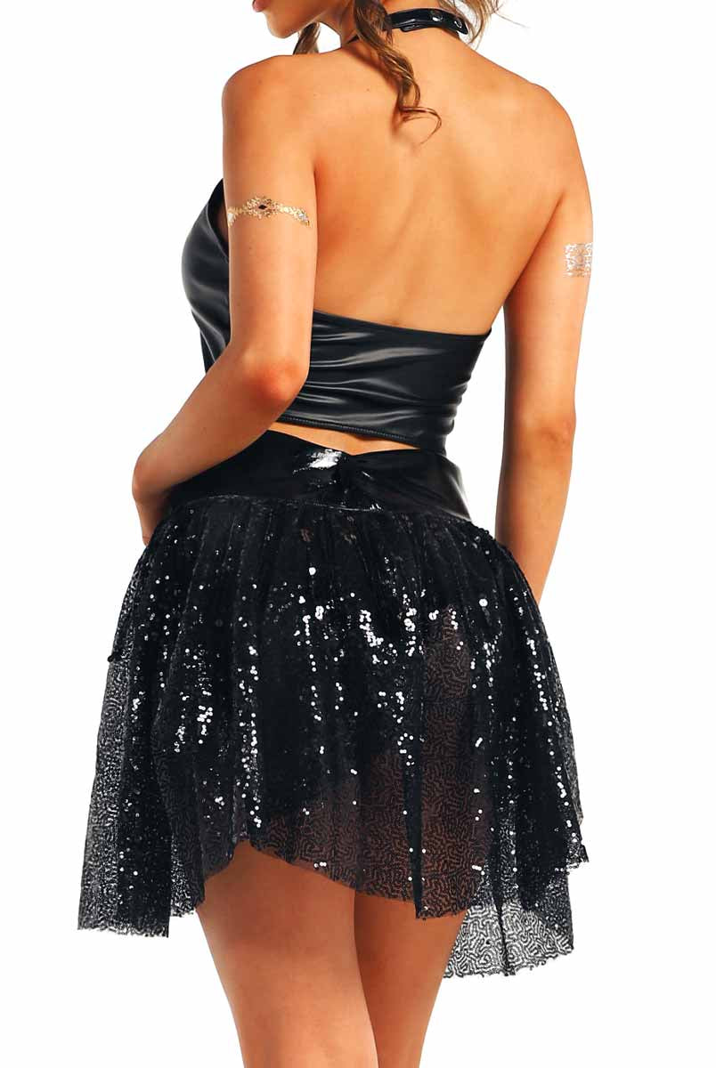 Glossy Black Punk Rock Set