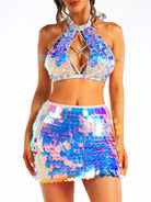 Vibrant Glitter Party Ensemble