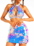 Gradient Sparkle Two-Piece Set