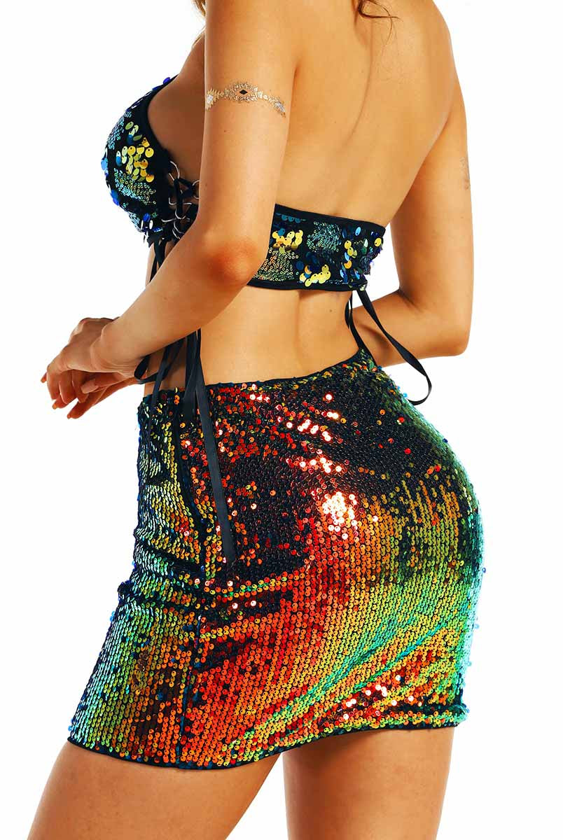 Holographic Sequin Co-Ord Set