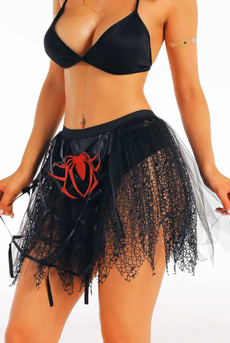 Black Netting Skirt