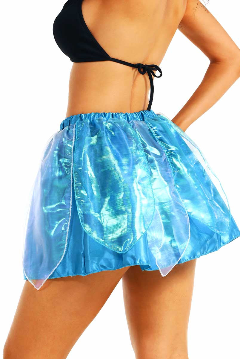 Reflective Metallic Dance Skirt