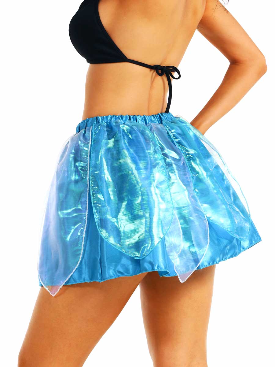 Reflective Metallic Dance Skirt