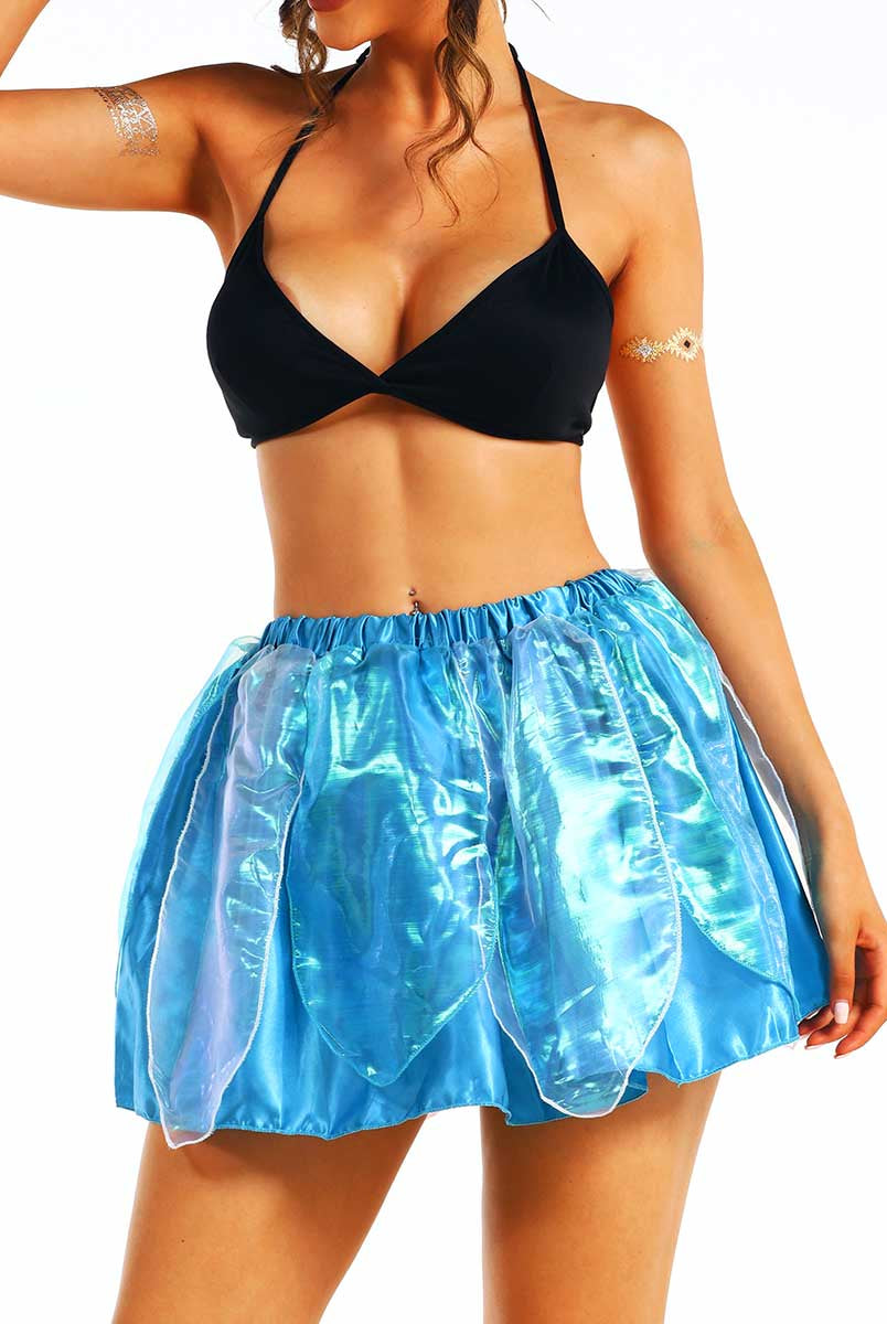 Glittering Leaf Embellished Skirt