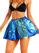Two-Layered Electric Blue Skirt