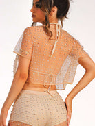 Elegant Pearl and Rhinestone Matching Ensemble