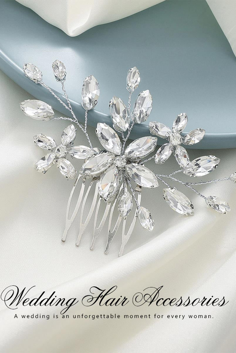 Elegant Silver Sparkle Hair Ornament