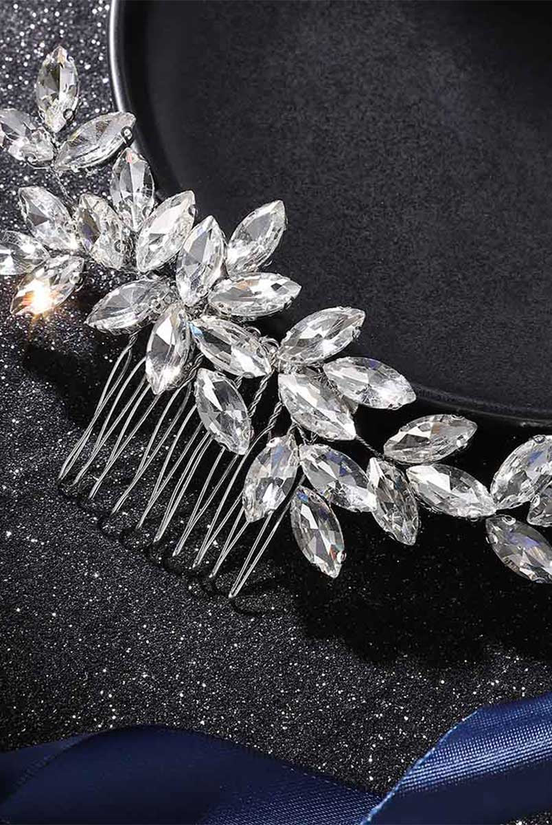 Shimmering Rhinestone Bridal Hair Clip