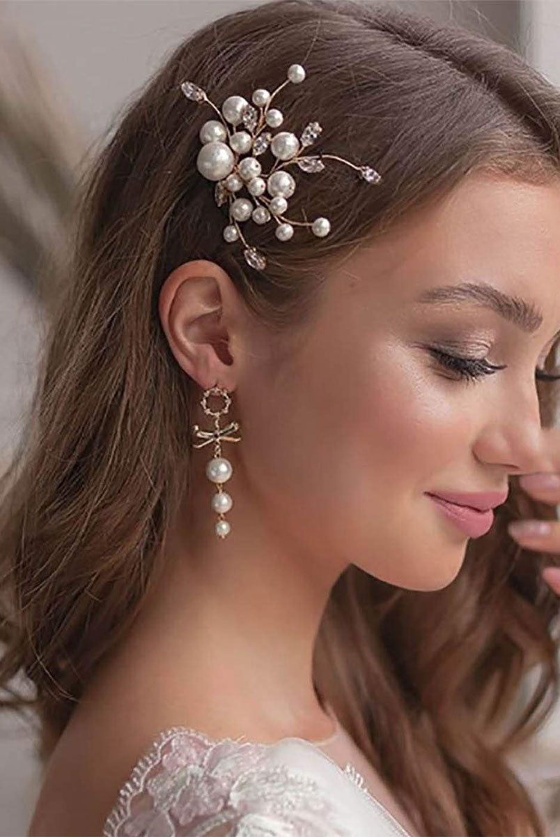 Radiant Crystal and Pearl Hair Accessory