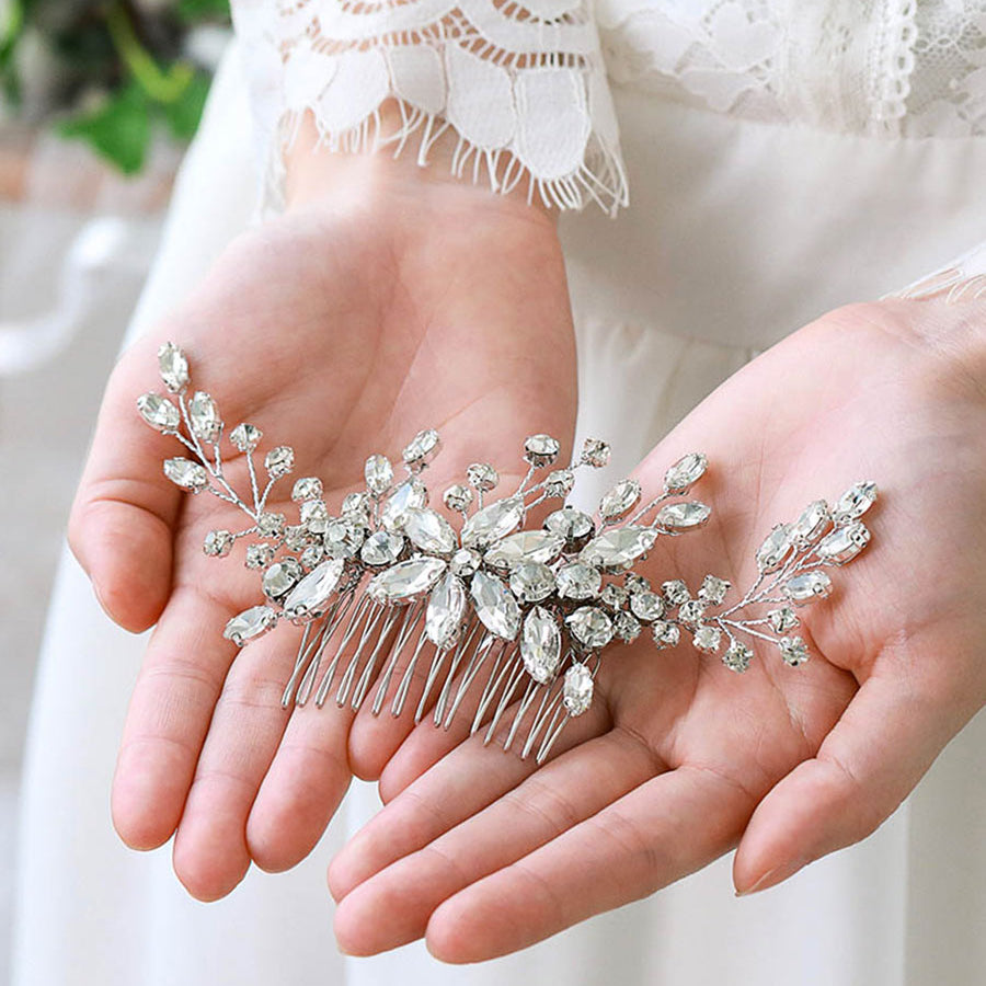 Twinkling Flower Crystal Hair Accessory