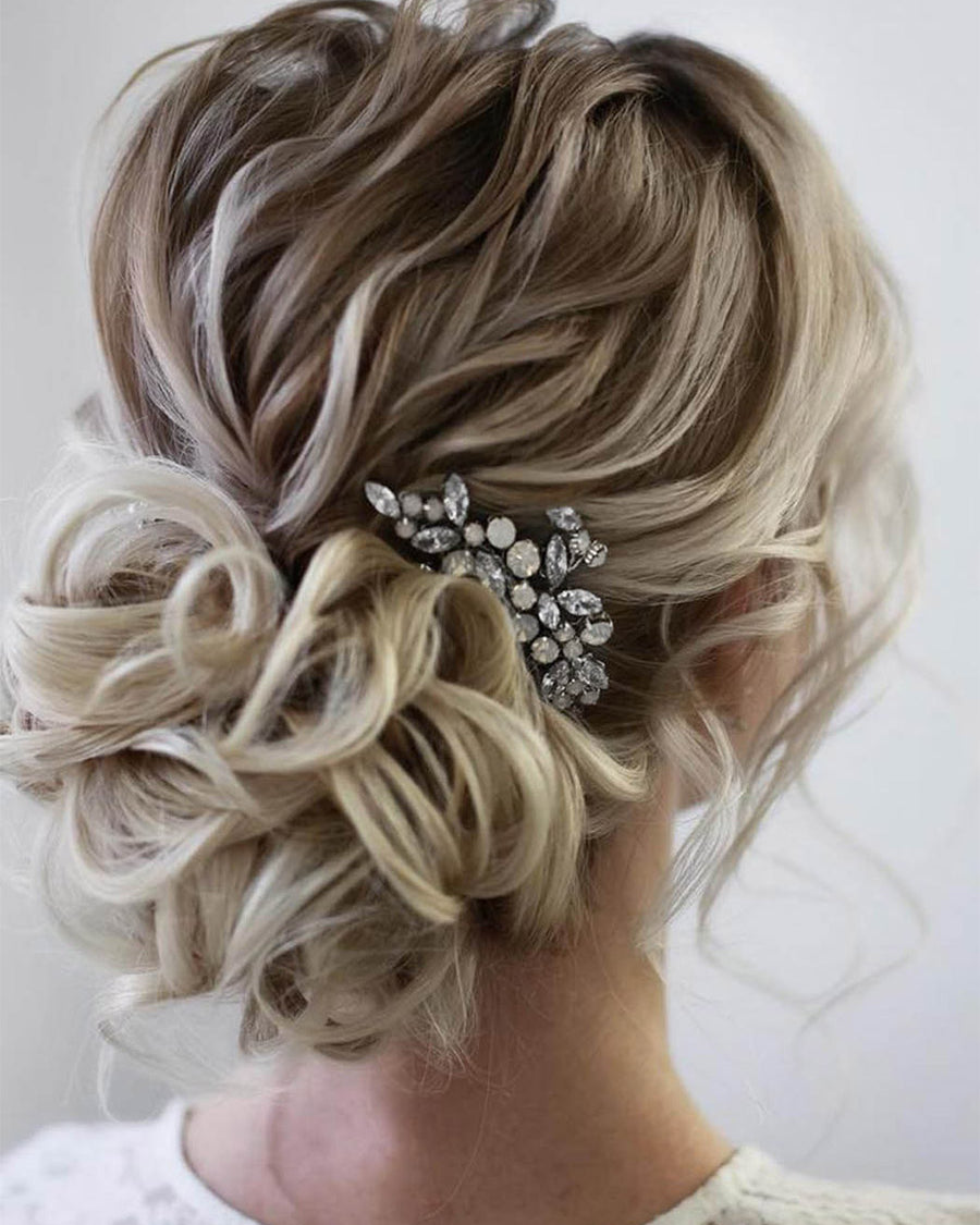 Sparkling Bridal Hairpieces with Crystal Accents