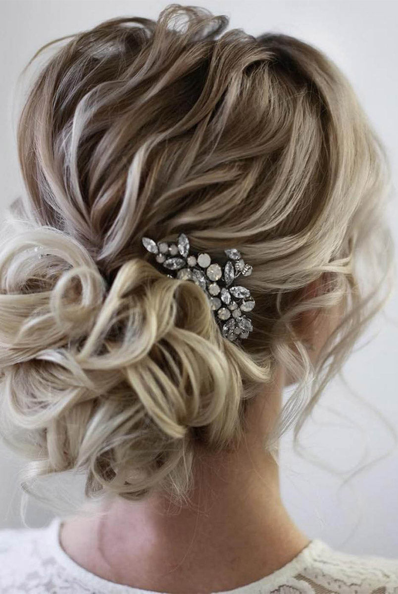 Sparkling Bridal Hairpieces with Crystal Accents