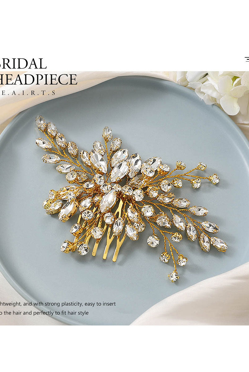 Shimmering Rhinestone Bridal Comb