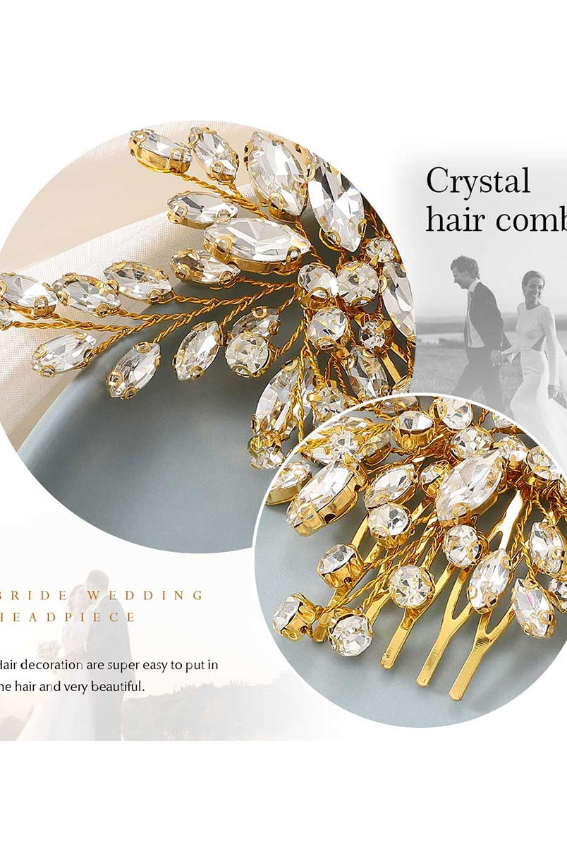 Elegant Alloy and Crystal Bridal Hair Accessory