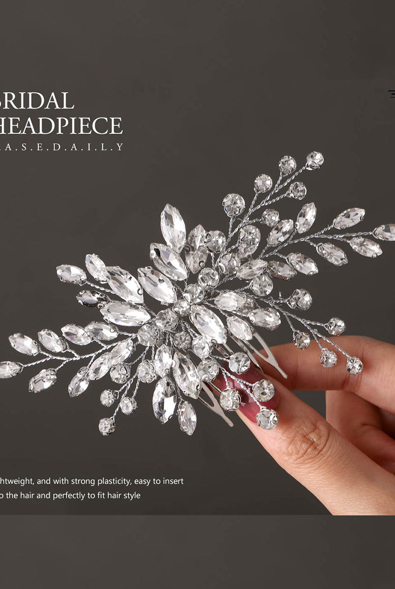 Luxury Crystal and Alloy Bridal Hairpiece