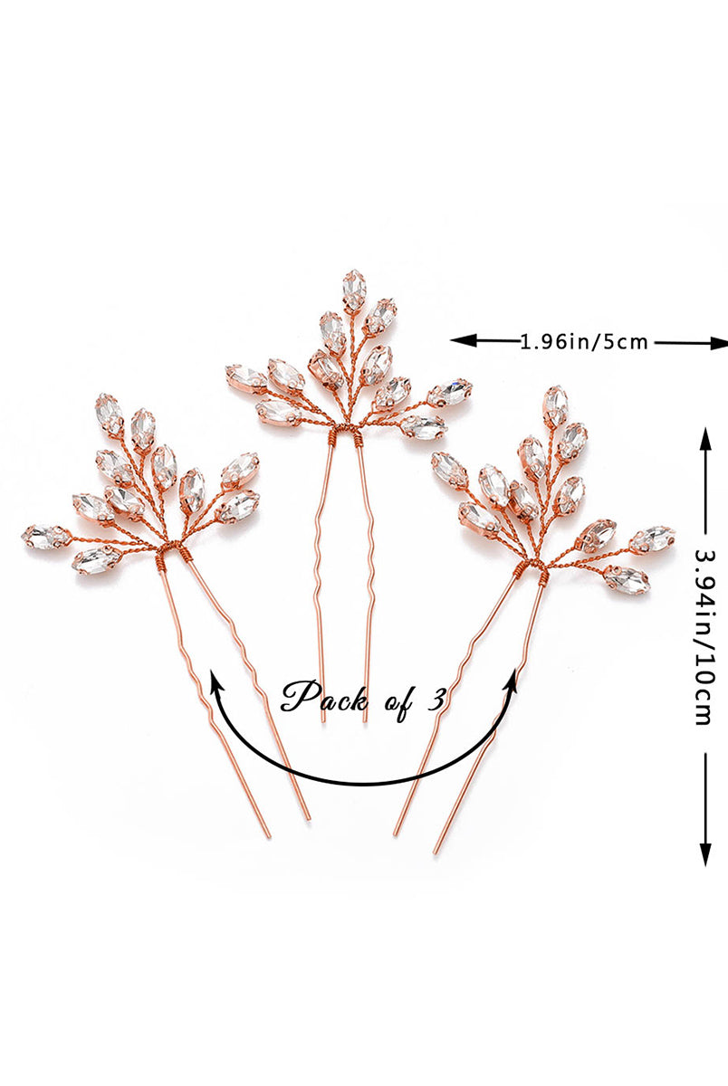 Delicate Crystal and Alloy Wedding Hair Ornaments