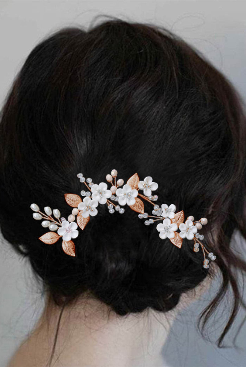 Pearl and Rhinestone Hair Decoration Set
