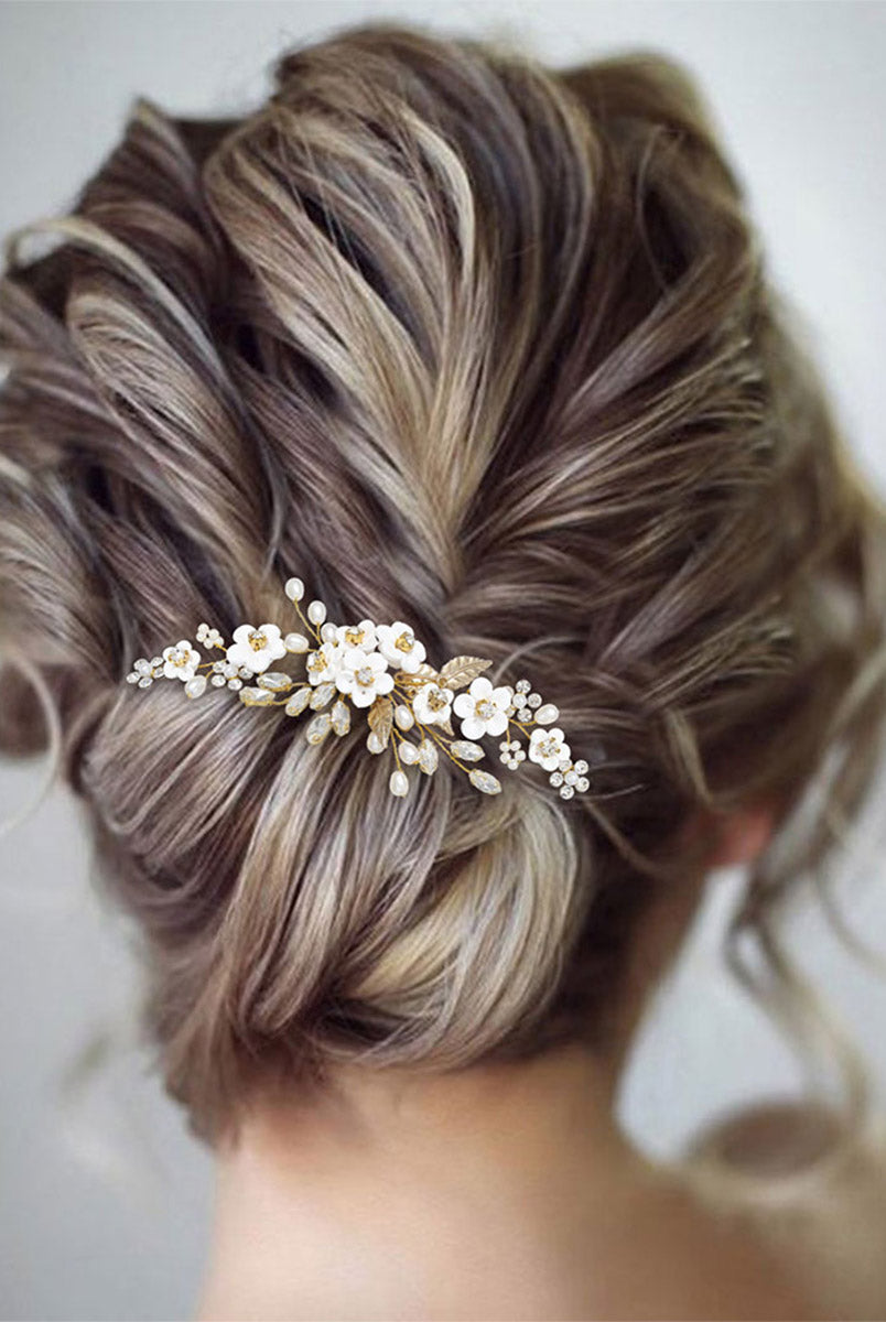 Bridal Pearl and Crystal Hair Clips Set