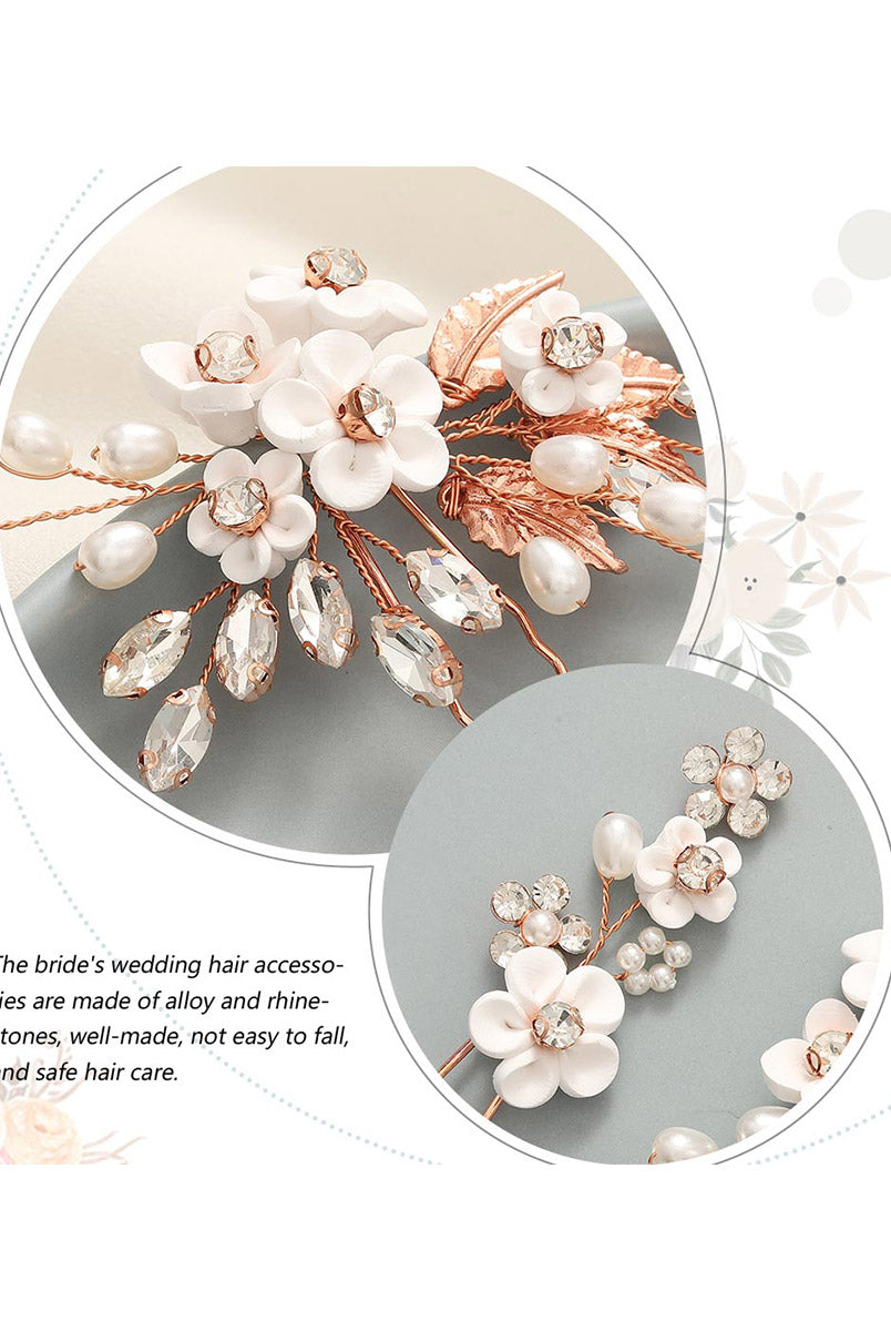 Floral Pearl Hair Pins Pack