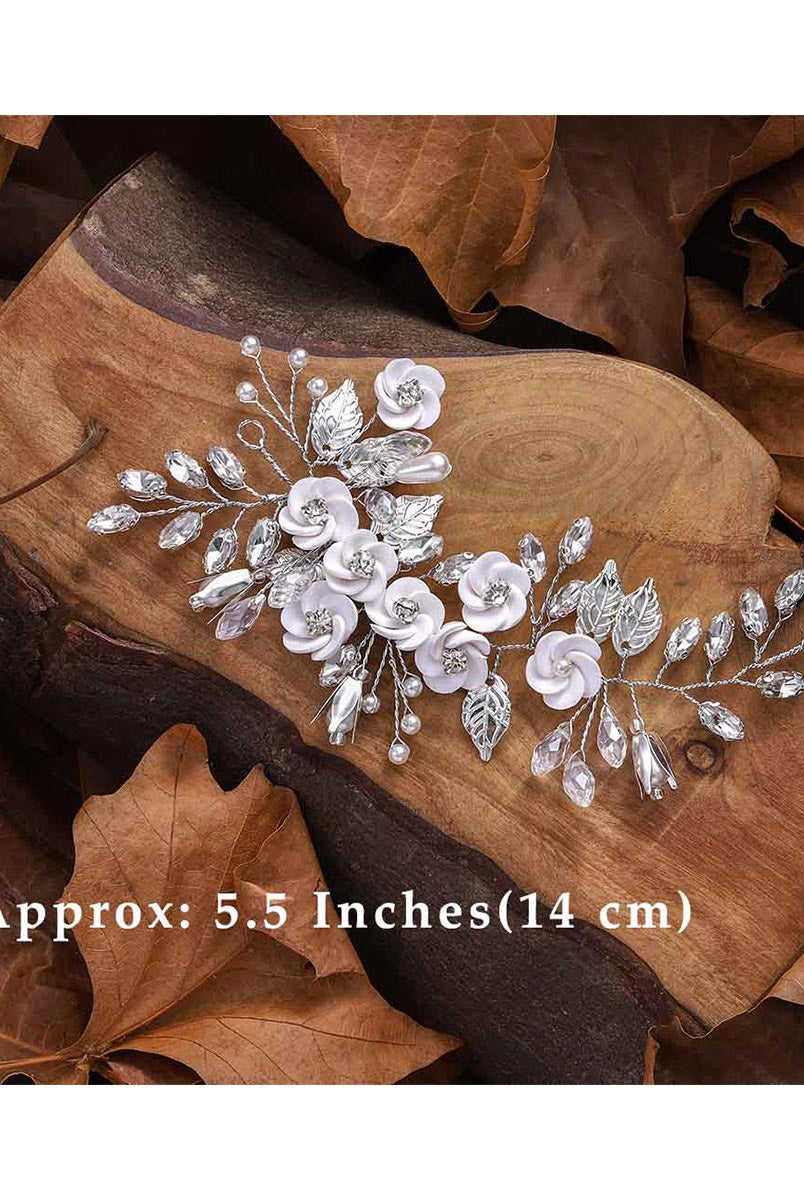 Silver Bloom Bridal Headpiece