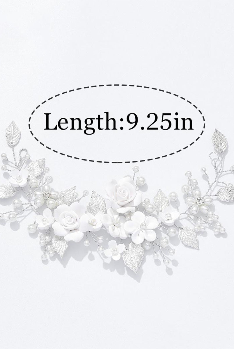 Delicate Floral Crystal Hair Adornment