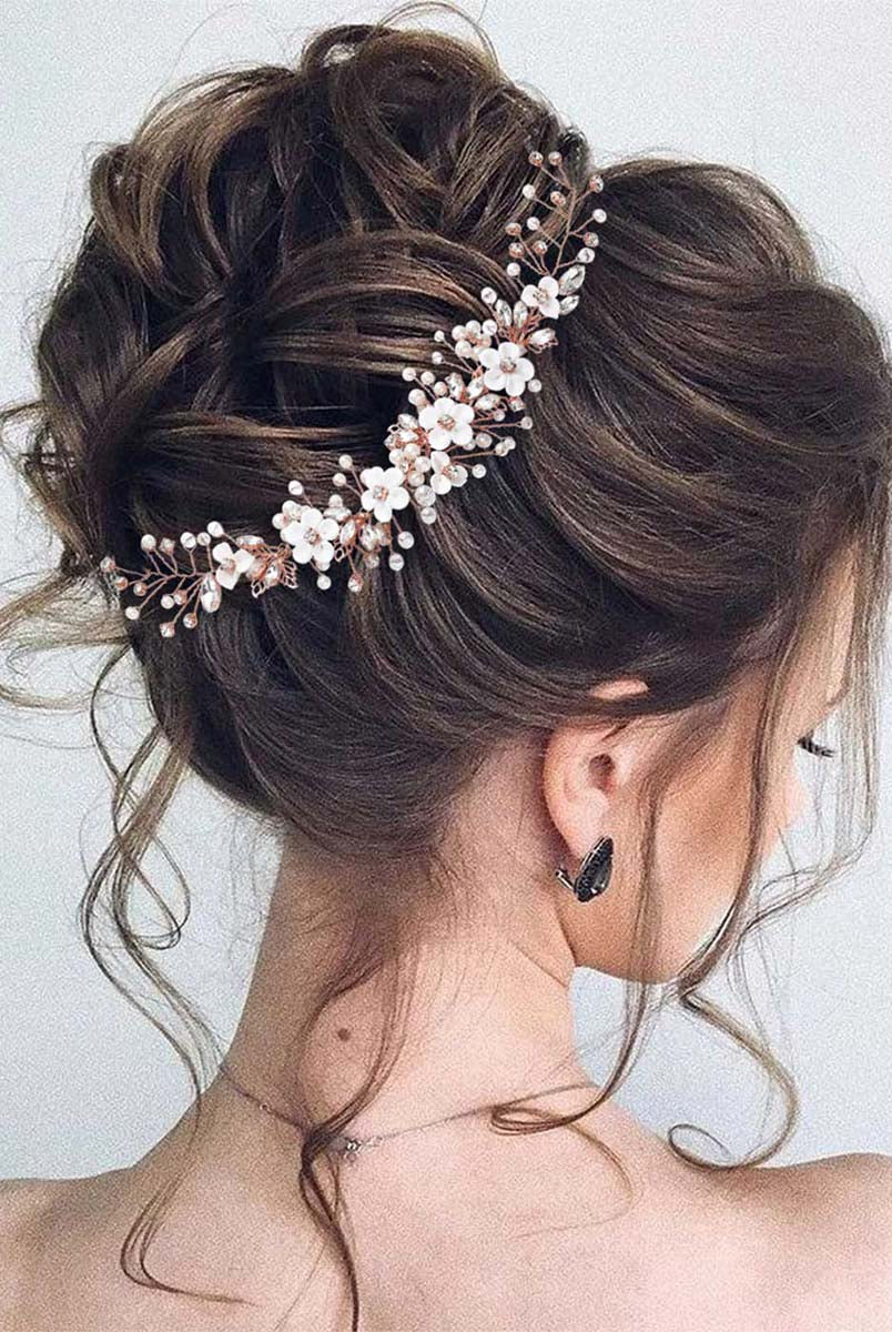 Vine-Inspired Crystal Hair Adornment