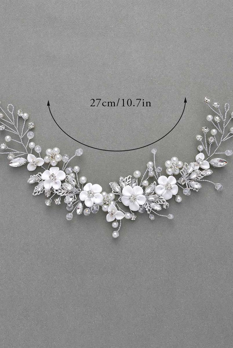 White Blossom Wedding Hair Ornament