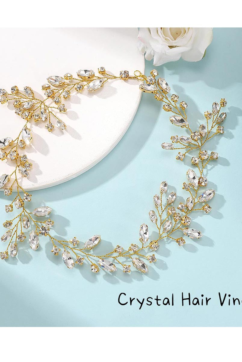 Alloy and Crystal Wedding Hair Vine