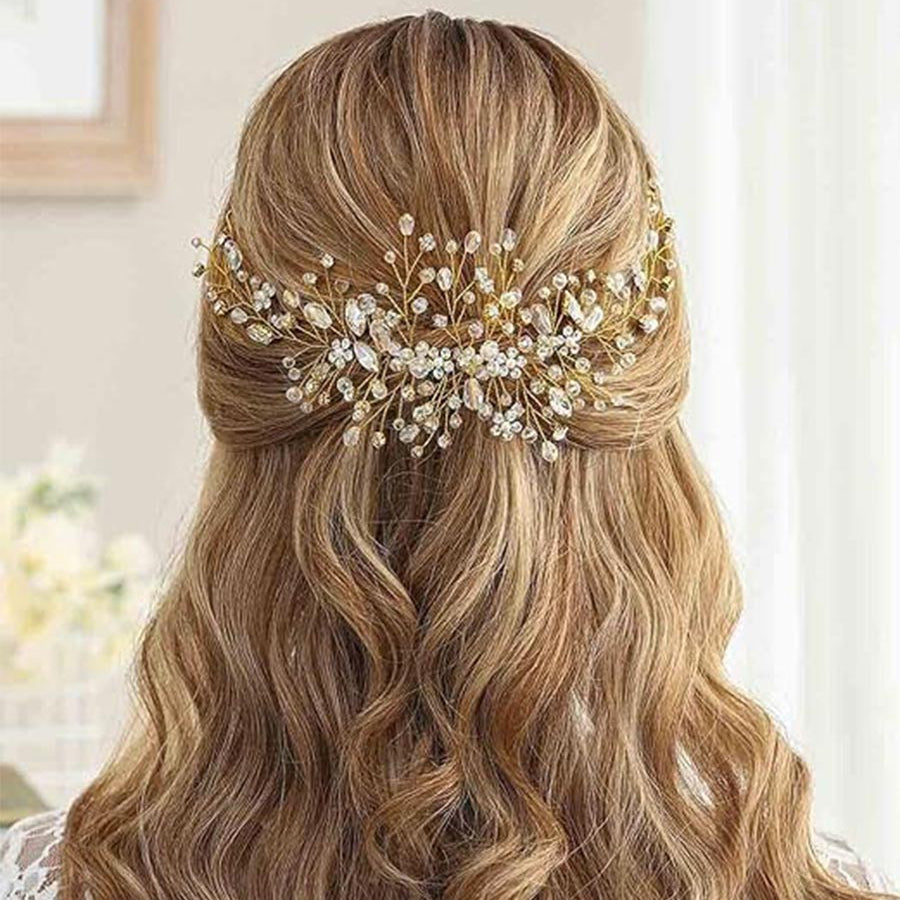 Romantic Crystal Vine Headpiece