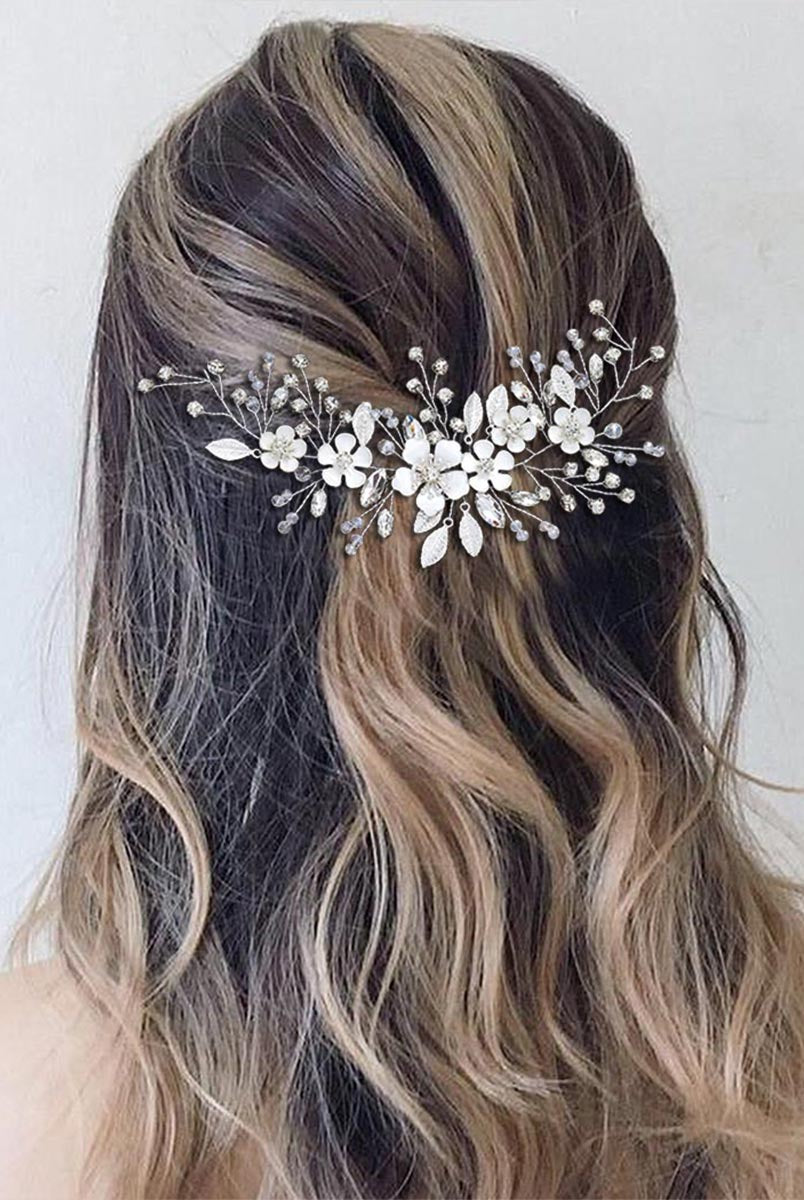 Bridal Crystal Flower Hair Accessory