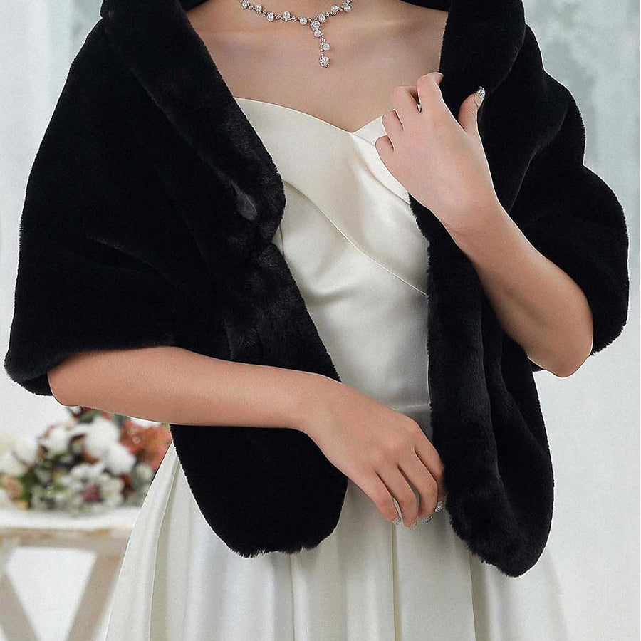 Winter Wedding Faux Fur Capelet