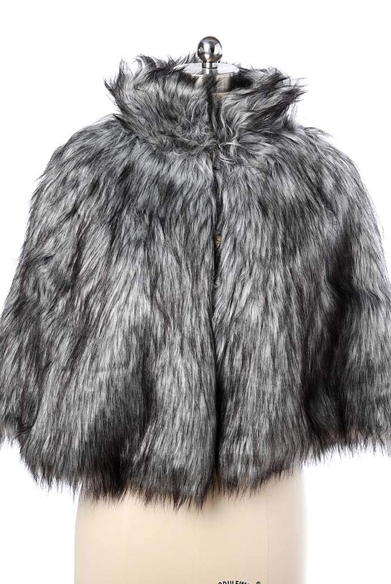 Women's Winter Fur Evening Wrap