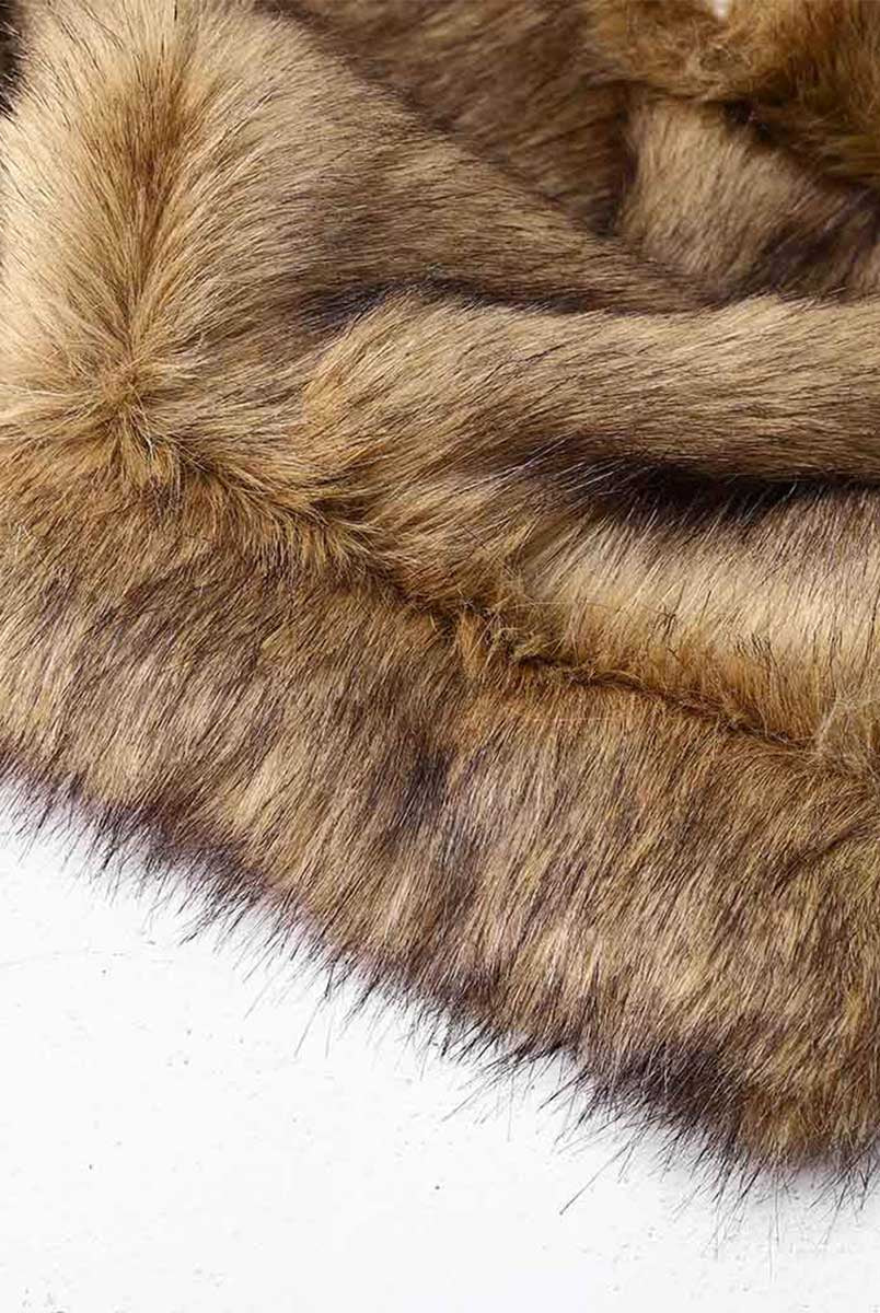 Luxury Faux Fur Evening Shawl