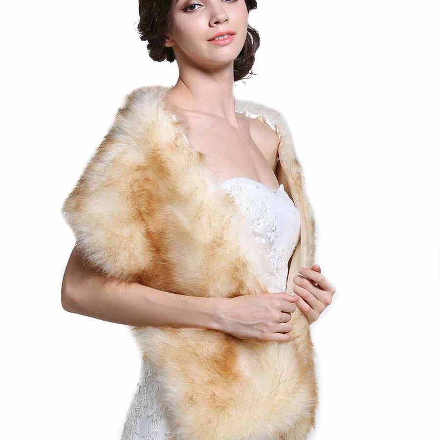 Luxury Faux Fur Bridal Cover-Up