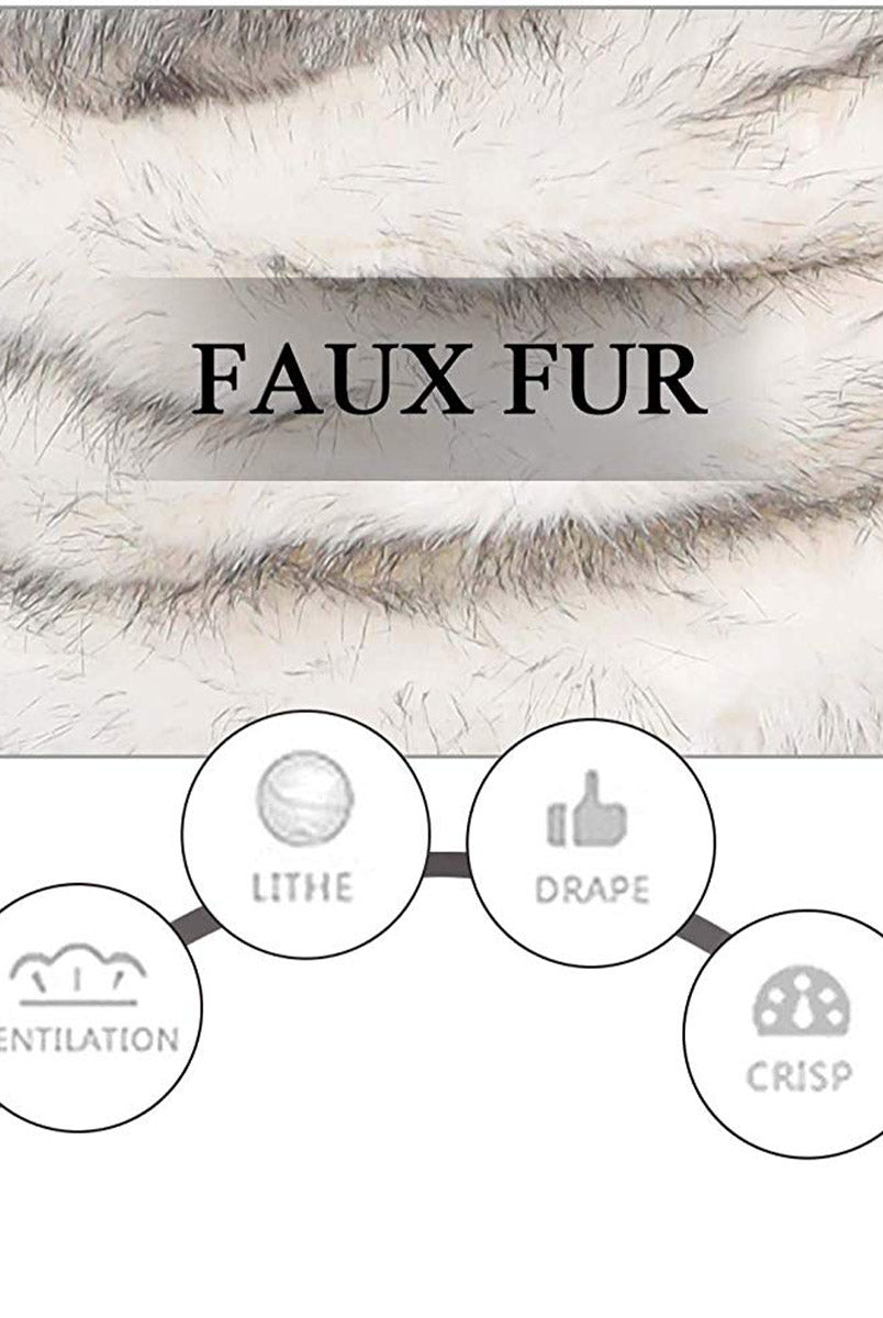 Stylish Faux Fur Wedding Scarf