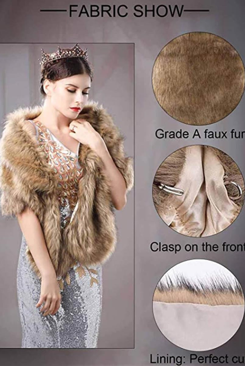 Bridal Fur Wrap for Winter Ceremonies