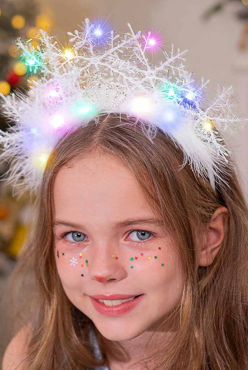Illuminated Snowflake Party Headpiece