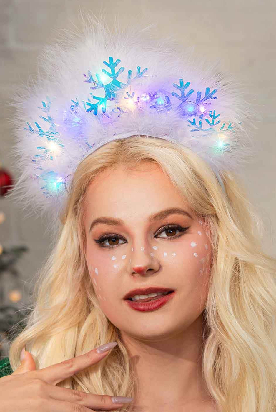 Snowflake Glow-in-the-Dark Hair Hoop