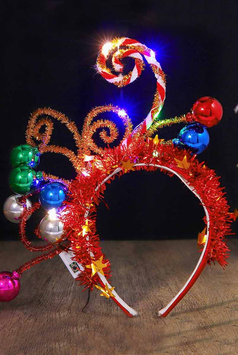 Vibrant LED Candy Ball Hair Hoop