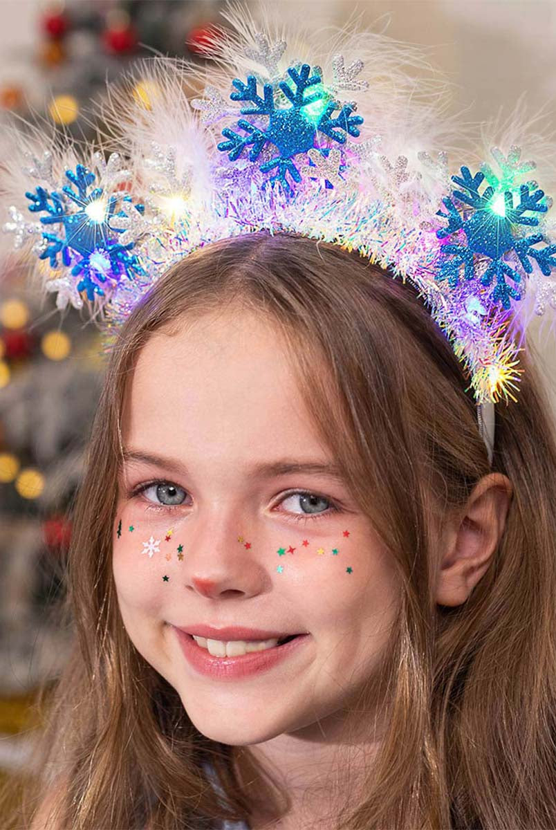 Festive Snowflake LED Hair Accessory