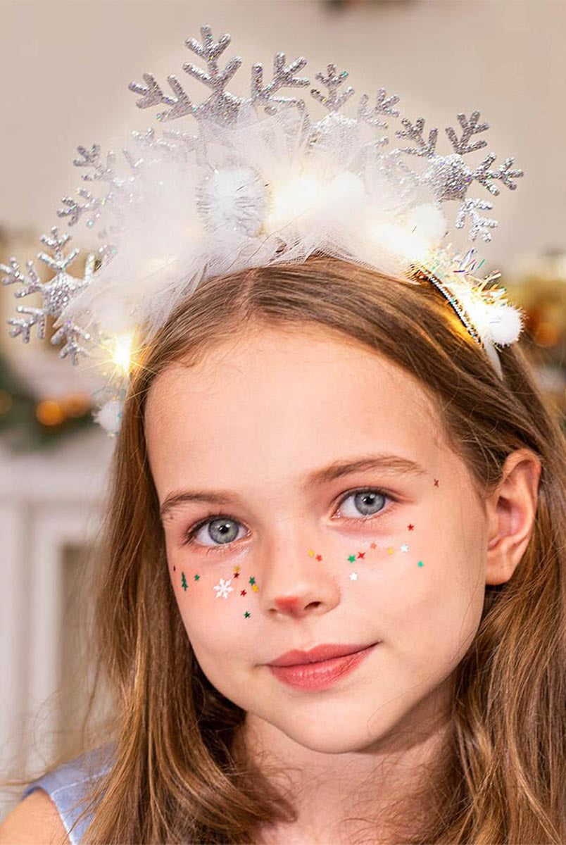Sparkling Snowflake Glow Headband
