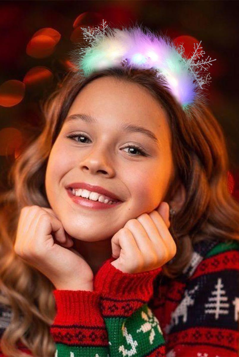 Frosty Snowflake Illumination Headband