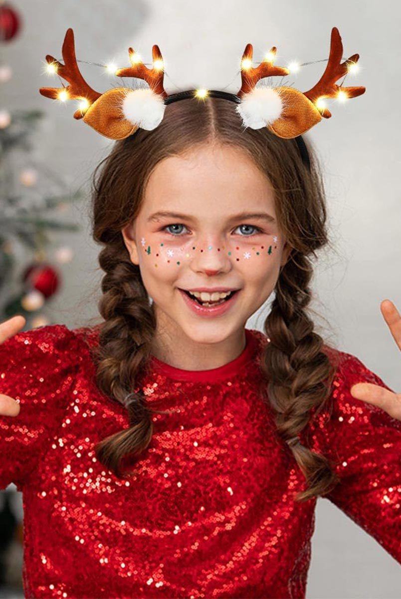 Charming LED Deer Antlers Headband