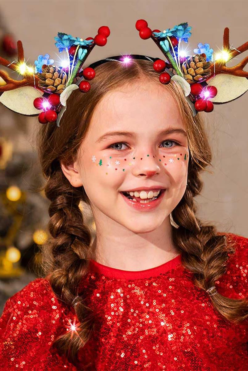 Cute Light-Up Reindeer Horns Hairband