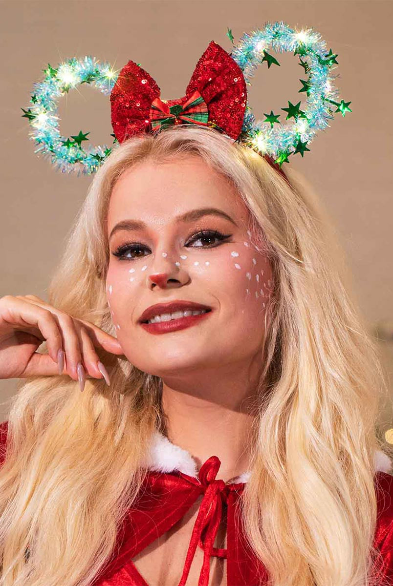 Glowing Mouse Ears and Bow Headband