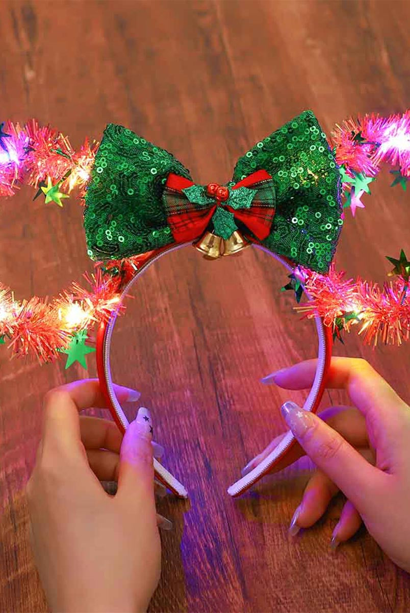 Radiant Mouse Ear and Ribbon Headband