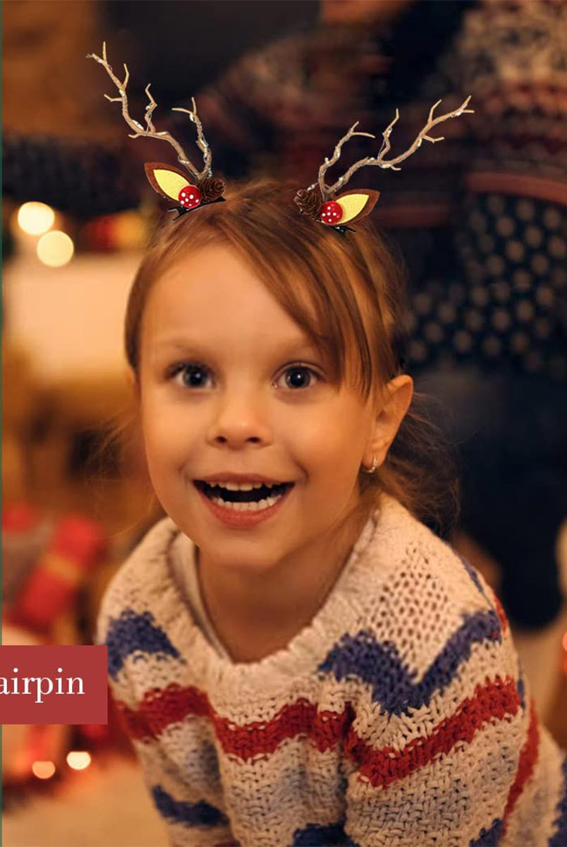 Christmas LED Deer Antler Clips